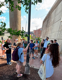 NIAHD Instructor, Jessica Brabble, with History 218 Students