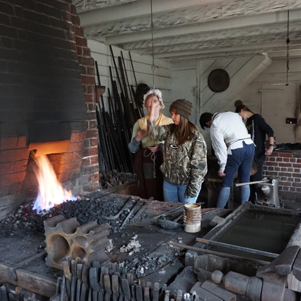HIST 407-01:  Field School in Material Culture | Colonial Williamsburg Blacksmith Shop