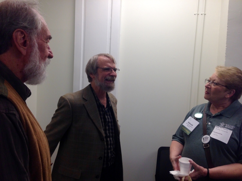 Larry Ventis, Debby Barber Edwards, and Pete Derks at the Psychology Homecoming 2014 Brunch