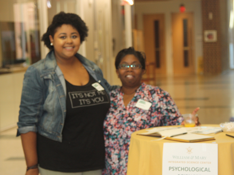 Jasmine Brown (Class of 2017) and Lynnette Bolden at the Homecoming Open House