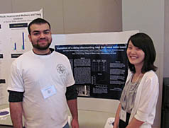 Akie Fujita and Mohammad Mian researched impulsiveness and delay discounting under the supervision of Professor Josh Burk (not shown).