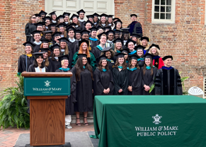 All smiles from faculty and the W&M Public Policy Class of 2023