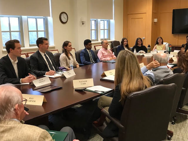 Students listen to career advice from W&M Public Policy Board of Advisor members