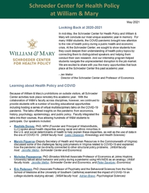 May 2021 Newsletter Cover