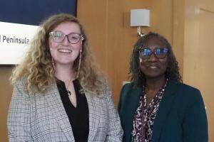 Tes La Dieu and Barbara Watson 