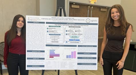 Claudia Cordero-Ramos and Paulina Skurzak with their poster