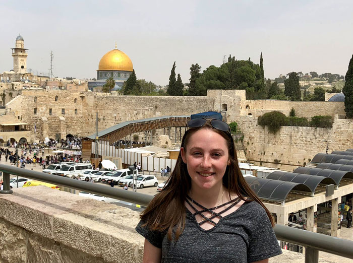 Sara Franklin-Gillette in Israel