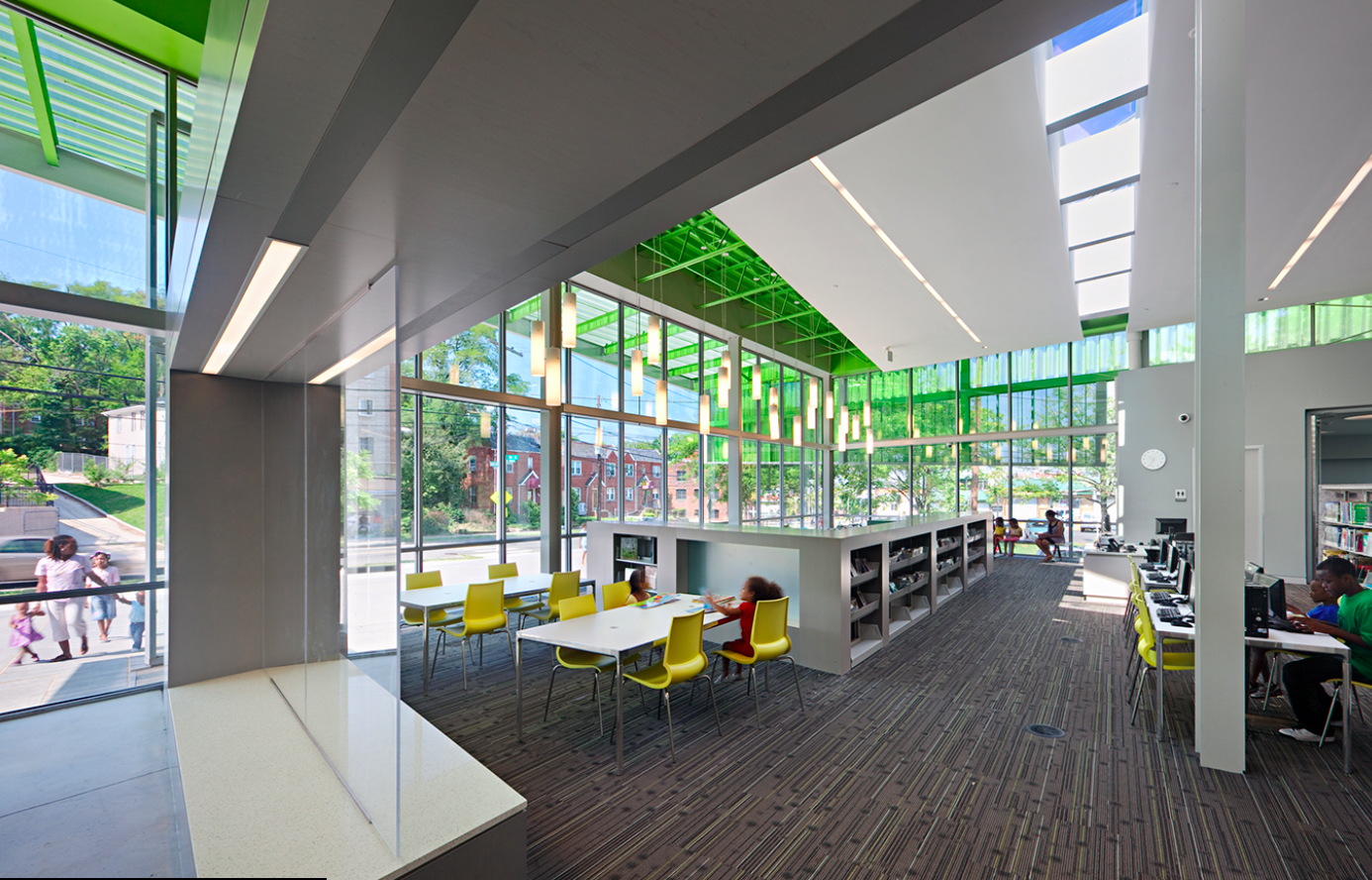 Children's activity area at the Anacostia Public Library, in Washington, D.C.