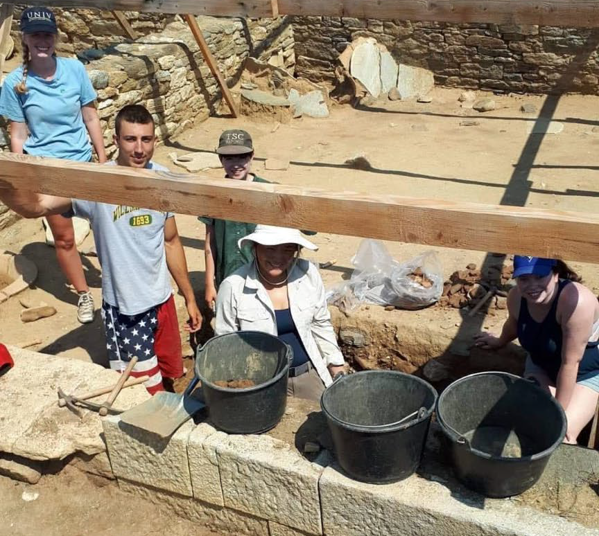 George Tomadakis ‘20 helped to excavate Trench L3 at the site of Argilos, the earliest Greek colony on the Thracian coast. 