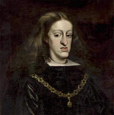 Spanish emperor Charles II failed to produce an heir, prompting the War of Spanish Succession (1701-13).