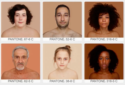 In her opening keynote address, Jessica Marie Johnson (Johns Hopkins University) referenced the work of Angelica Dass, who investigated human perceptions and quantification of color by matching people's skin tones to the Pantone® color system.