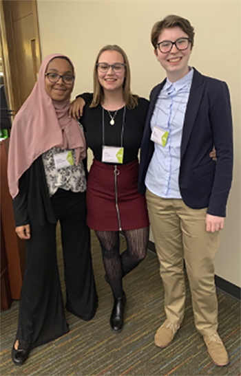 Sabrien Abdelrahman ’22, Kelly Konrad ’20, and Alex Johnson ’22 gave a presentation titled,  “The Integration of Teams into the Writing Center.”