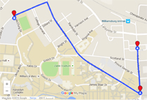 Click to see a larger version of the parade route.
