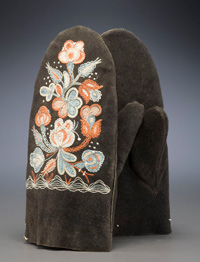 Huron mittens, artist unknown