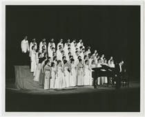 The William & Mary Choir performs at the first Family Weekend (then Parents' Day) in 1966.