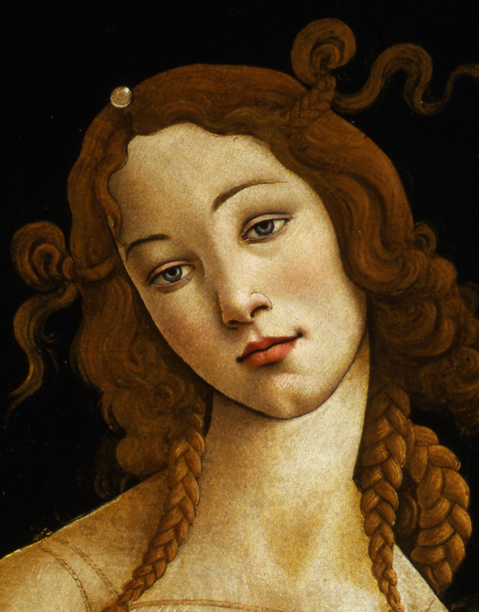 Venus (detail), oil on canvas transferred from wood panel (Galleria Sabauda, Turin, lnv. 172)