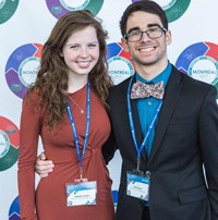 W&M team members Isabella Louvain and Seth Fiderer