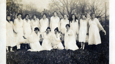  Twenty-four women enrolled at William & Mary in the fall of 1918. (Image Courtesy of University Archives, Special Collections Research Center, Earl Gregg Swem Library)