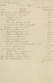 This record shows the purchase of the novel. Click for a transcription.