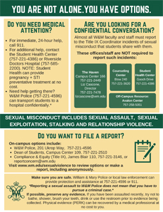 The latest version of the informational poster that hangs in restrooms across campus. Click for a larger version.