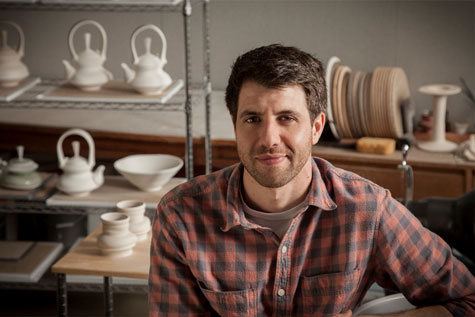 For Mike Jabbur, associate professor of ceramics in art and art history at William & Mary, teaching and creating his own utilitarian pottery inform one another. (WYDaily/Courtesy of Eric Lusher)
