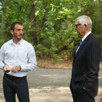 Graham Ludner with President Reveley