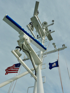 The Virginia's advanced radar system allows the vessel to navigate under conditions of poor visibility.