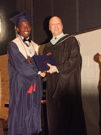 Pope at his high school graduation. (courtesy photo)