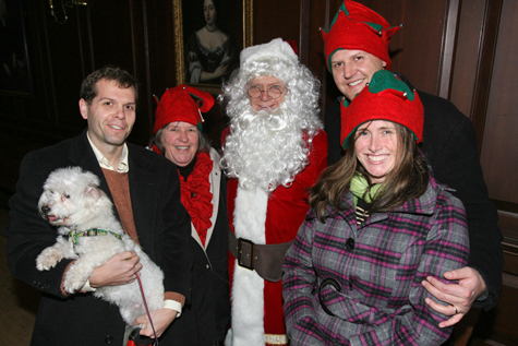 Members of the Reveley family pose for a picture at a Yule Log event. (WYDaily/Courtesy of the Reveleys)