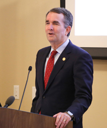 Virginia Gov. Ralph Northam speaks at the event. (Photo by David F. Morrill)
