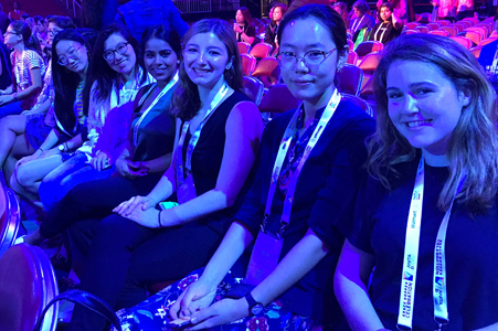 For the past seven years, W&M's computer science department has sent a group of students to the annual Grace Hopper conference for women technologists. The 2018 attendees are pictured. (WYDaily/Courtesy photo)