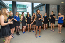 An a capella group performs (Photo by Skip Rowland '83)