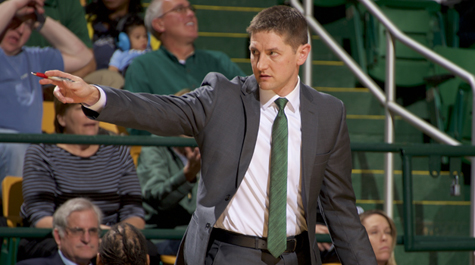 Over the last four seasons, Fischer helped head coach Dave Paulsen in leading a turnaround of the George Mason program. (Courtesy photo)