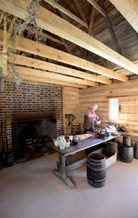 The kitchen building at the historic farmstead at Yorktown designed by Stemann Pease Architecture. (Courtesy photo)