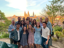 Students in the 2019 Santiago Summer Program pose for a photo together. (Photo by Molly DeStafney)