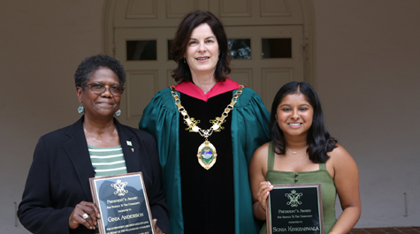 Ginia Anderson, Katherine Rowe and Sonia Kinkhabwala