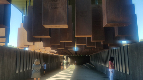 Visitors look around the National Memorial for Peace and Justice
