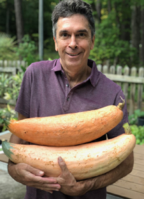 During the spring and summer, Chancellor Professor of English and Linguistics Jack Martin planted a victory garden that included, among other things, North Georgia candy roaster squash. (Submitted photo)