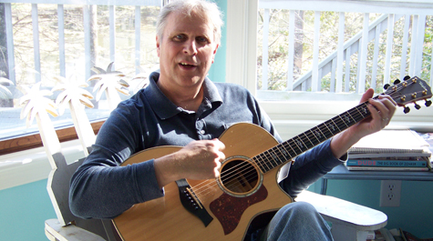 Chemistry Professor Robert Pike is a crossword puzzle aficionado, and he has played the guitar for almost 50 years. (Submitted photo)