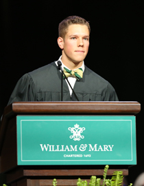 Tanner Braman ’20 (Photo by Stephen Salpukas)