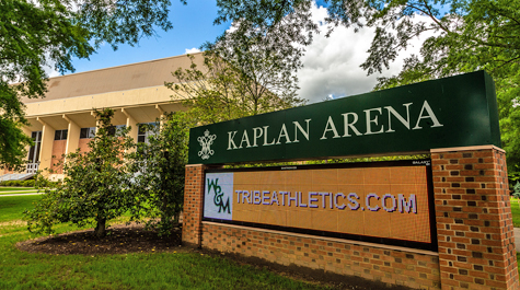 The sign outside of Kaplan Arena