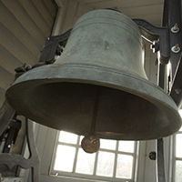 A close up view of the Wren bell