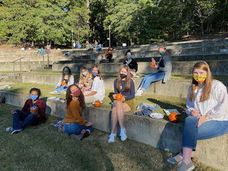 The W&M InterVarsity Christian Fellowship held a fall festival at the amphitheater in October. Photo courtesy of Connor Clark '16