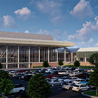 Rendering of sports complex