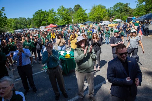Members of the community gather for the event. (W&M Athletics photo)