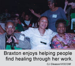 Braxton enjoys helping people find healing through her work.