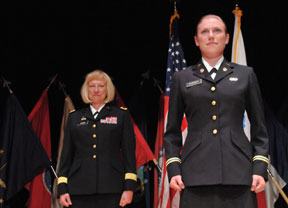 Jennifer Purser (r) and her mother. By Scott Elmquist.