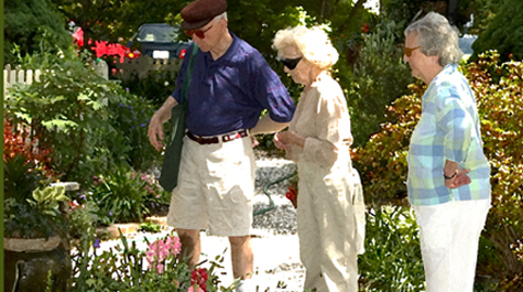 Madelynn Watkinson in the Adams Garden 