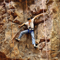 Rock climbing