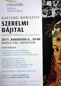 A poster for the opera